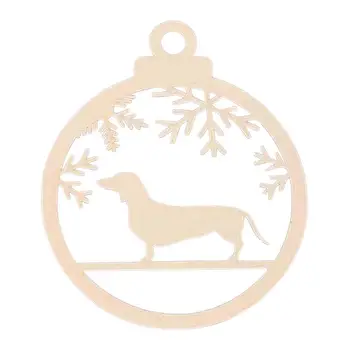 Рождественская деревянная собака кулон собака украшение для украшения для рождественской елки новогодняя вечеринка декоративное ремесло новогодние принадлежности для вечеринок