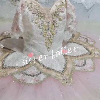 Розовая высококачественная пачка Пользовательские вариации сказочных кукол Шоу платье для взрослых детей Шоу платье для девочек