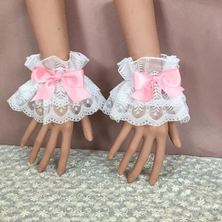 Рукава для рук Японская девушка Сладкие украшения для рук Украшение на запястье Многоцветные рукава для рук Лолиты Лолита Кружева Мягкая девушка