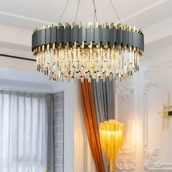 скандинавский домашний декор столовая Подвесные светильники для внутреннего освещения хрустальная лампа подвесной светильник люстра для гостиной