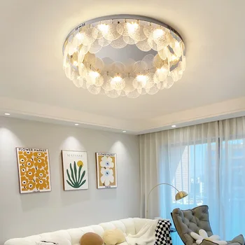 Современный золотой серебристый круглый регулируемый светодиодный дизайнерский блеск Lamparas De Techo Потолочные светильники.Потолочный светильник для фойе гостиной