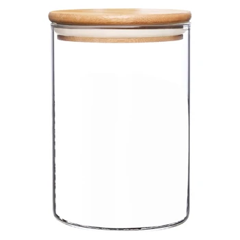 Стеклянные контейнеры для хранения пищевых продуктов с крышками Большие стеклянные банки для хранения продуктов в кофейном баре Чай Сахар (27 жидких унций)