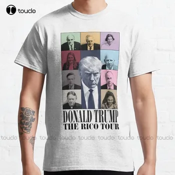 Тур по эпохам (версия Трампа) Тюрьма Дональда Трампа Снимок, Америка, Политика Классическая футболка Забавное искусство Уличная одежда Мультяшная футболка