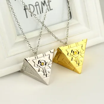 Хип-хоп Аниме Продукты Игра Король Пирамида 3D Строительные блоки Мода Ожерелье Брелок Кулон Ювелирные изделия Подарок