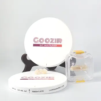Цена по акции GOOZIR 98mm D3 SHT Диоксид циркония Блоки Материалы для зуботехнических лабораторий Многослойный стоматологический диск со сверхвысокой прозрачностью