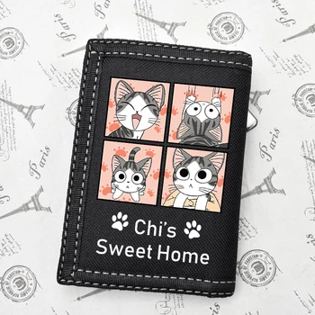 Японское аниме Мультфильм Chi's Sweet Home Kawaii Симпатичный короткий кошелек Держатели для карт Сумка-кошелек