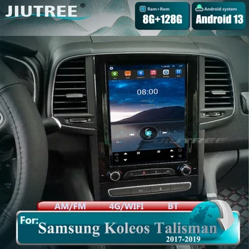 10,4-дюймовый автомагнитола для Renault Megane 4 Samsung Koleos Talisman 2017-2019 Android 13 Мультимедийный плеер Tesla Экран GPS Стерео