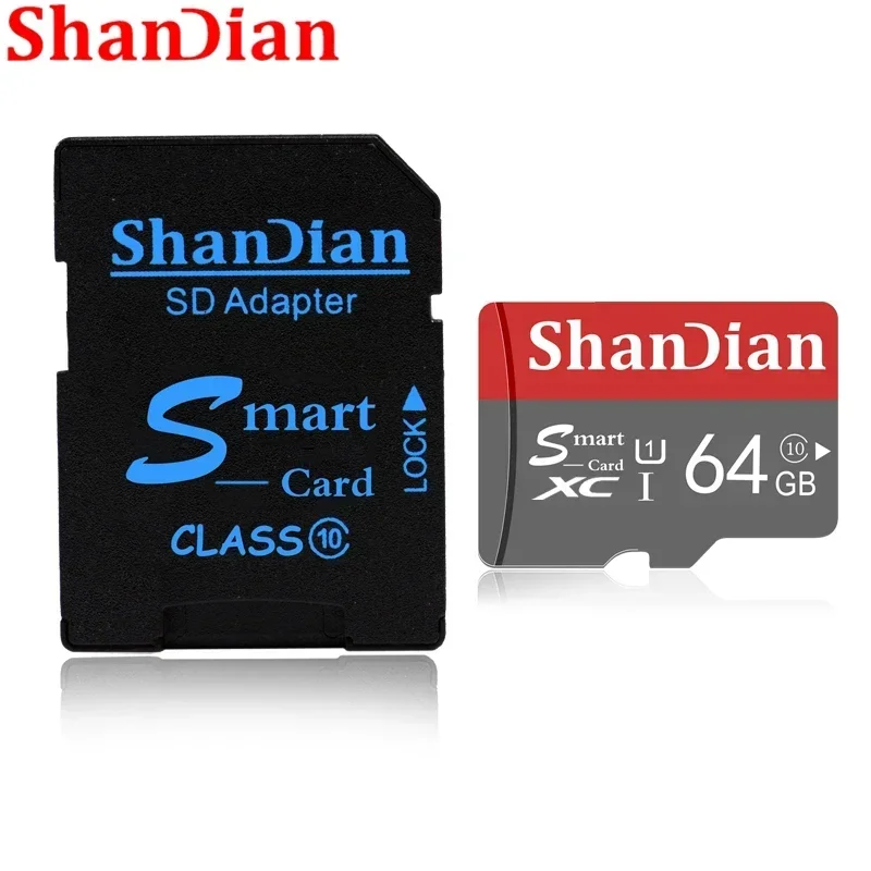 10 шт. LOT Smart SD Карта памяти 128 ГБ Высокоскоростной класс 10 32 ГБ 64 ГБ Карта памяти HC Mini SD TF реальной емкости для смартфона 16 ГБ