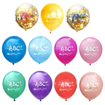 10 шт. Набор школьных воздушных шаров для возвращения в школьный сезон латексные воздушные шары с буквами, школьные шары для украшения вечеринок
