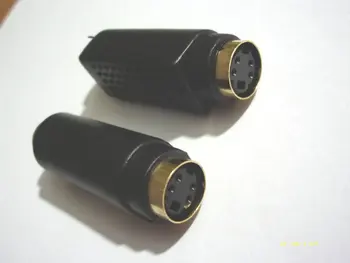 100 шт. черный Мини 4-контактный разъем DIN к разъему Mini DIN Длина около 40 мм Новый