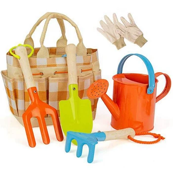 1Set Набор детских садовых инструментов Детские садовые инструменты Игрушки развивают практические способности детей Детский набор садовых граблей