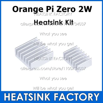 2 шт./компл. Алюминиевые радиаторы DIY Комплект с термоклейкой лентой Медная прокладка для радиатора Подать заявку на Orange Pi Zero 2 Вт