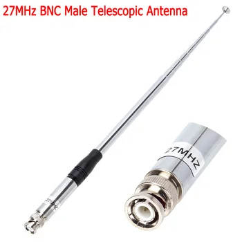 27 МГц BNC Штекерный разъем Телескопическая / стержневая антенна HT от 9 дюймов до 51 дюйма для CB Портативная радиостанция Рация Масштабируемая антенна