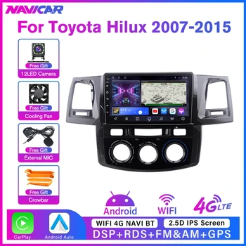 2Din Android 10 Автомагнитола для Toyota Fortuner Hilux 2007 2008 2012 2014 2015 Авто Мультимедийный Плеер Аудио GPS Навигация