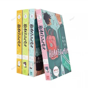 4 книги в наборе Серия Heartstopper Том 1-4 Набор книг Алисы Осеман Серия Heartstopper Том 1-4 Набор книг Элис Осеман