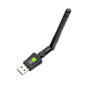600 Мбит/с WiFi сетевой адаптер Двухдиапазонный 2,4 ГГц + 5 ГГц Бесплатный драйвер RTL8811 чип USB Беспроводная сетевая карта USB с Antenn для ноутбука ПК