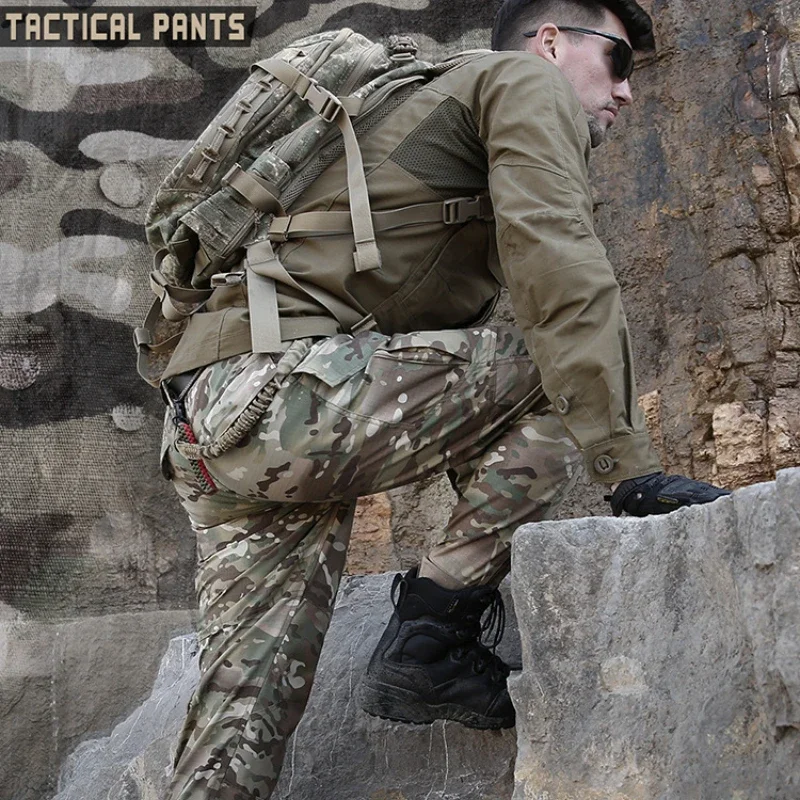 Archon IX6 Тактические брюки Мужские водонепроницаемые свободные рабочие брюки с несколькими карманами Многокарманные военные камуфляжные штаны Legends