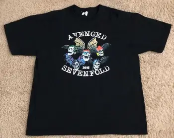 Avenged Sevenfold High Altation Rock Festival 2016 Мужская черная футболка размера XXL