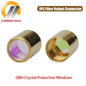 Carmanhaas IPG Выходной разъем источника волоконного лазера Защитные окна Защитный колпачок QBH Crystal для машины для резки волокна Max