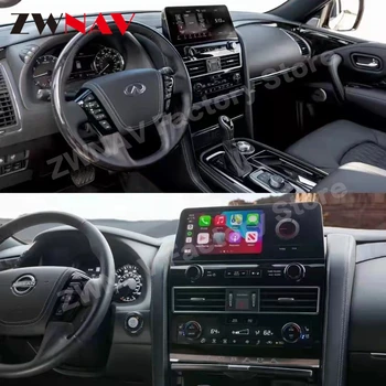 Carplay Android 10 для Nissan Armada Patrol Royale SL Y62 QX80 QX56 2010-2021 Мультимедийный GPS-плеер Аудио Радио Стерео Головное устройство