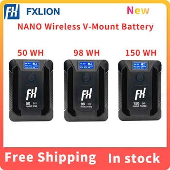 FXlion NANO Один/два/три беспроводных аккумулятора V-Mount для телефона USB-C с беспроводным зарядным выходом 14,8 В портативный внешний аккумулятор