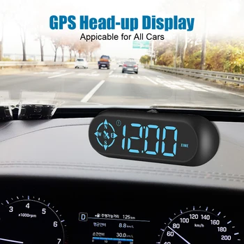 G9 HUD Автомобильный проекционный дисплей с GPS Компас Часы Спидометр KMH Тестер Цифровой счетчик Бортовой компьютер Автомобильные аксессуары