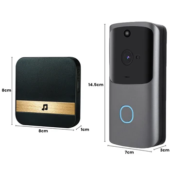 HD Беспроводной телефон Камера Видеодомофон 720P Дверной звонок Умный дом WiFi Безопасность Четкие кадры Удаленный доступ 1