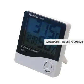 HTC-1 Электронный цифровой дисплей Часы температуры и влажности в помещении Бытовой промышленный измеритель овощной теплицы