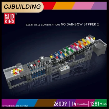MOULD KING 26009 Радужный степпер Творческие развивающие игрушки Моторизованная модель Строительные блоки Сборка для мальчиков Кубики Детские подарки