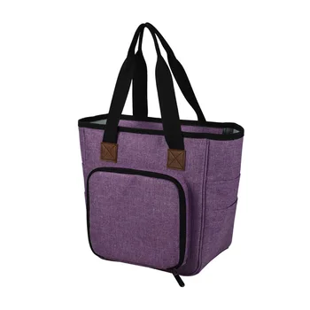 OxfordCloth Многослойная сумка для вязания для любителей вязания Многофункциональная вязальная сумка