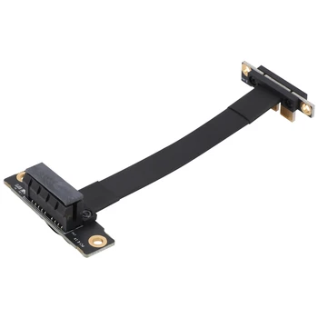 PCIE X1 Riser Cable Двойной прямоугольный удлинительный кабель PCIe 3.0 X1 - X1 8 Гбит/с PCI 1X Riser Card - 10 см