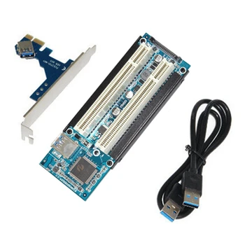 Pcie - Двойная плата-адаптер PCI-E - PCI Адаптер карты расширения PCI-E - PCI Поддержка Карта захвата Звуковая карта Карта параллельного порта