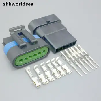 shhworldsea 1,5 мм 6-контактный электрический плоский педаль акселератора штекер датчик разъем разъем 12066317 12162261