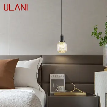 ULANI Современный черный латунный светодиодный подвесной светильник Креативный декоративный подвесной светильник для домашней кровати Столовая