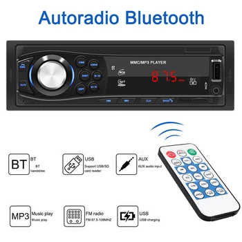 USB/SD/AUX-IN Управление 1Din Auto FM Стерео Аудио Радио Bluetooth Авто MP3 Плеер Автомобильные аксессуары