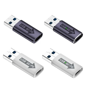 USB Type C Адаптер Ноутбук USB C Гнездо на USB Штекерные адаптеры для ноутбука 10 Гбит/с Высокоскоростная передача данных Подача питания