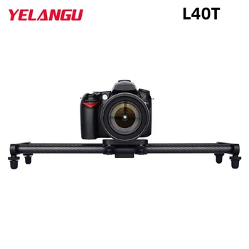 YELANGU 40 см Карбон Камера Трек Слайдер для Canon Nikon Sony DSLR Смартфон Легкая гладкая шина стабилизатора видео