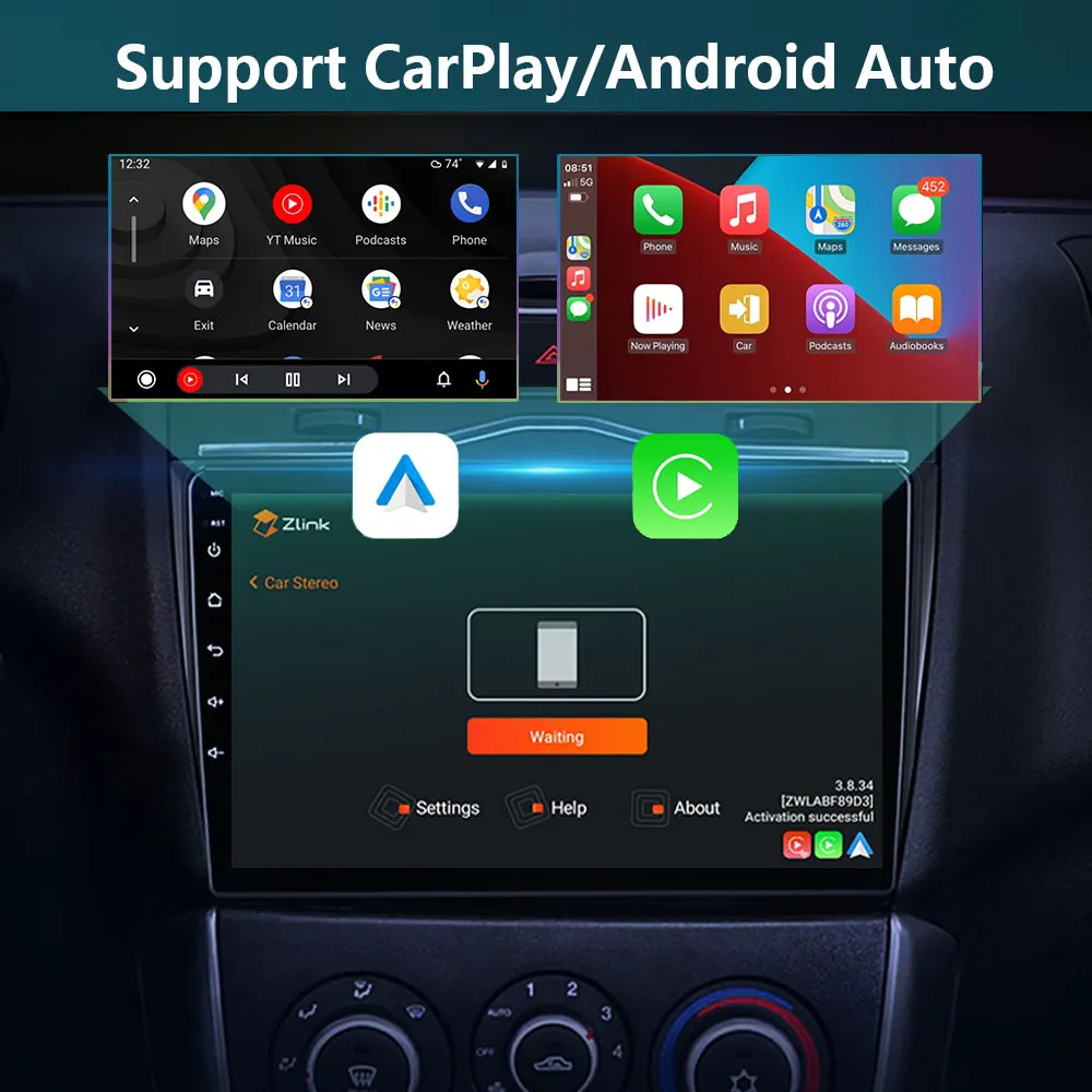 Автомагнитола Android 13 Carplay Мультимедийный плеер GPS-навигация Автомагнитола для Ford F150 Ranger 2008 2009 2010 2011 2012 2013 2014