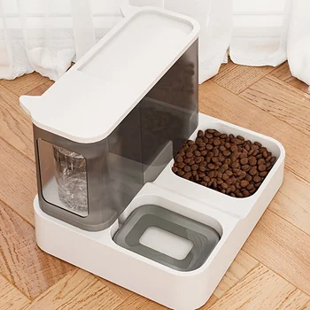 Автоматический дозатор воды Cat большой емкости два в одном, автоматическая гравитационная кормушка для домашних животных