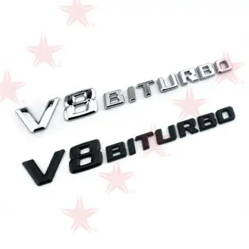 Автомобильные наклейки Эмблема Логотип автомобиля Задняя сторона Эмблема Значок Автомобильный стайлинг Наклейка для Benz BITURBO Авто Аксессуары для автомобиля