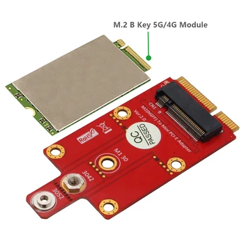 Адаптер M.2 Key B на Mini PCI-e NGFF M2 на Mini PCI Express PCIe для 3G 4G 5G Модуль M2 в Mini Pcie Converter Riser MPCIe Слоты MPCIe