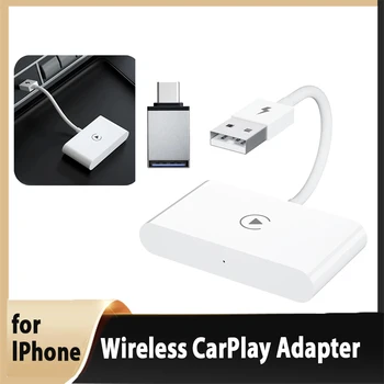 Беспроводной адаптер CarPlay для lPhone Беспроводной автомобильный адаптер,Беспроводной адаптер Apple Carplay,Plug Play WiFi Онлайн-обновление