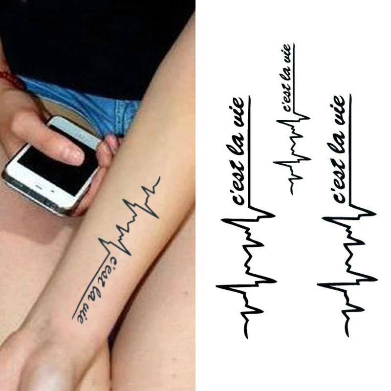 Временная наклейка татуировки для мужчин и женщин Водонепроницаемые съемные наклейки для боди-арта NOV99