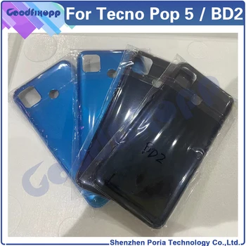 Для Tecno Pop 5 BD2 BD2p BD3 BD1 BD2d Задняя крышка дверного корпуса корпуса Задняя крышка для замены крышки аккумулятора Pop5
