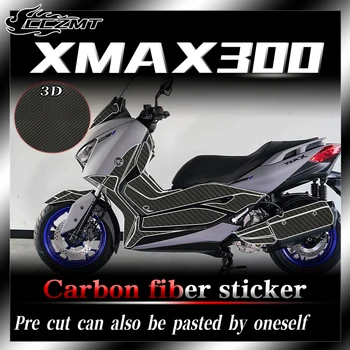 Для Yamaha XMAX300 2022 г. наклейки на кузов защитные наклейки из углеродного волокна наклейки на топливный бак модификации аксессуаров