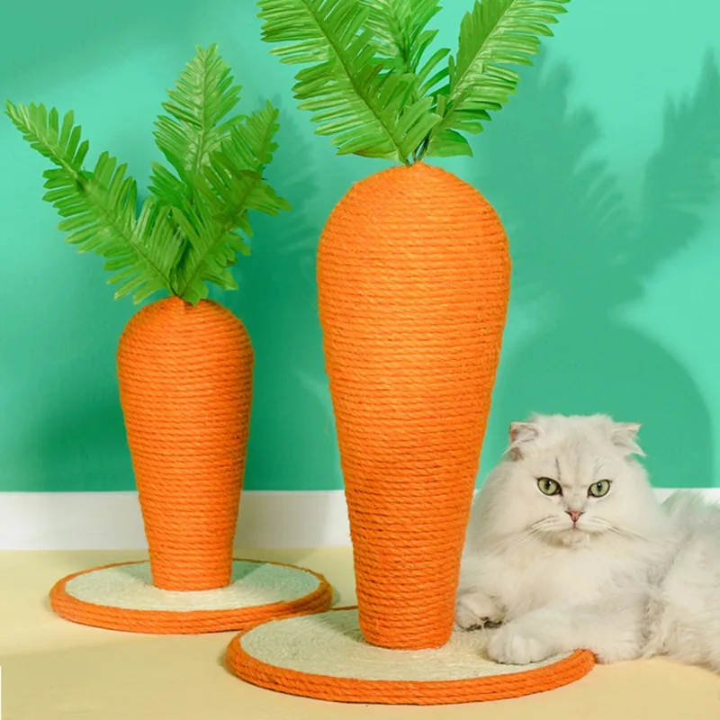 Интерактивная игрушка для домашних животных в форме моркови, когтеточка для кошки, царапина, когтеточка для домашних животных, безвредный материал