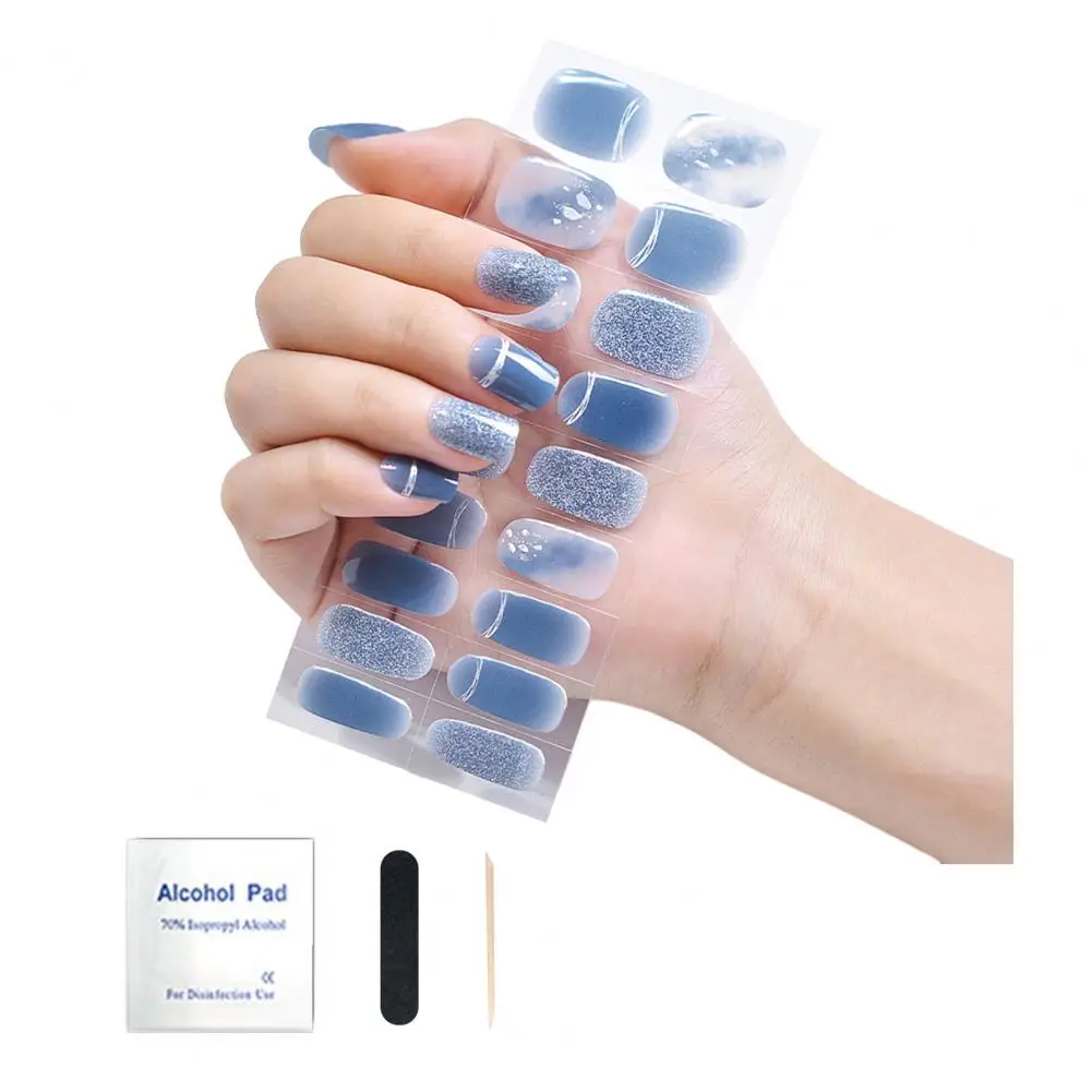 Искусственные ногти Обертывания для ногтей Самоклеящиеся обертывания для ногтей Стильные узорчатые обертывания для ногтей Самоклеящиеся гелевые полоски для DIY для женщин
