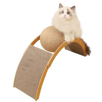  когтеточка для кошек Арка Мост Когтеточка для котят Интерактивный когтеточки для шлифовки когтей Гофрированная бумага