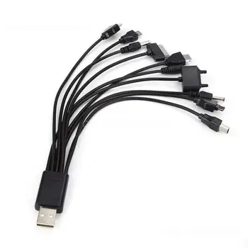Многофункциональный зарядный кабель Эффективный надежный многофункциональный зарядный кабель для мобильных телефонов и планшетов USB-зарядное устройство Зарядный кабель