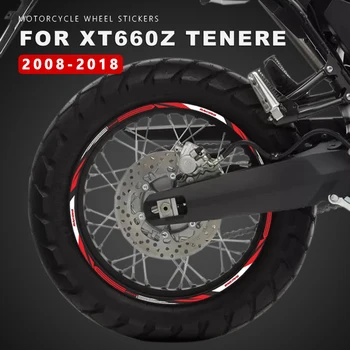 Наклейки на колеса мотоцикла Водонепроницаемая наклейка на обод для аксессуаров Yamaha Tenere 660 XT660Z XTZ 660 XTZ660 2008-2018 2017 Наклейка